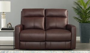 light grey genuine leather/match sofa